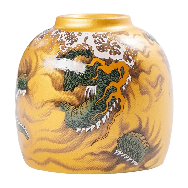 Пиала 80 мл "Цин Лун - Лазурный Дракон", керамика Дэхуа - 7