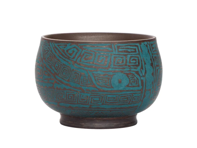 Пиала 110 мл "Таоте", цзяньшуйская керамика, мастер Нун Бинцзе - 1