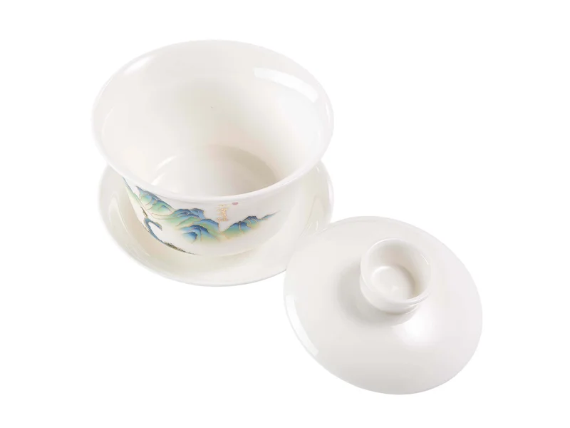 Гайвань 170 мл "Изумрудные склоны", фарфор - 3