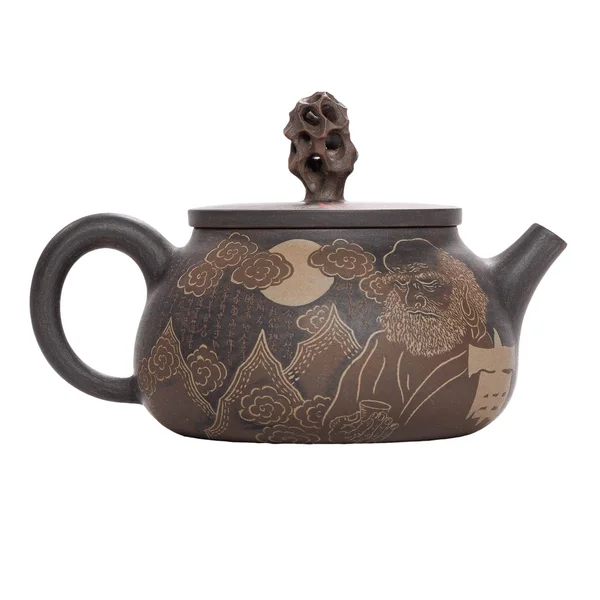 Чайник 135 мл "Мудрець", цзяньшуйська кераміка, майстер Чень Цімін