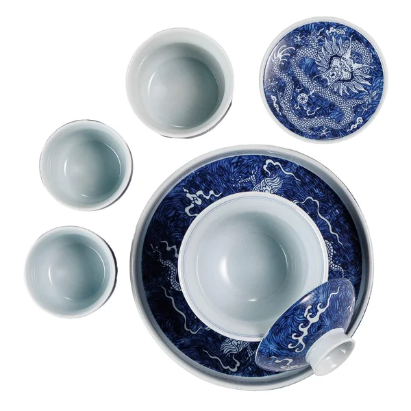 Набор чайной посуды "Небесный дракон" (цинхуа), 6 предметов - 3