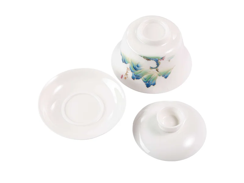 Гайвань 170 мл "Изумрудные склоны", фарфор - 5