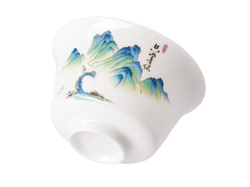 Гайвань 170 мл "Изумрудные склоны", фарфор - 6