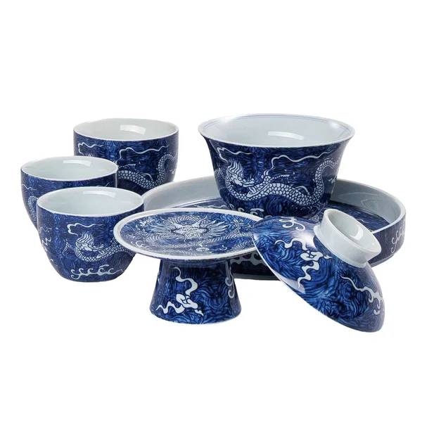 Набор чайной посуды "Небесный дракон" (цинхуа), 6 предметов - 4