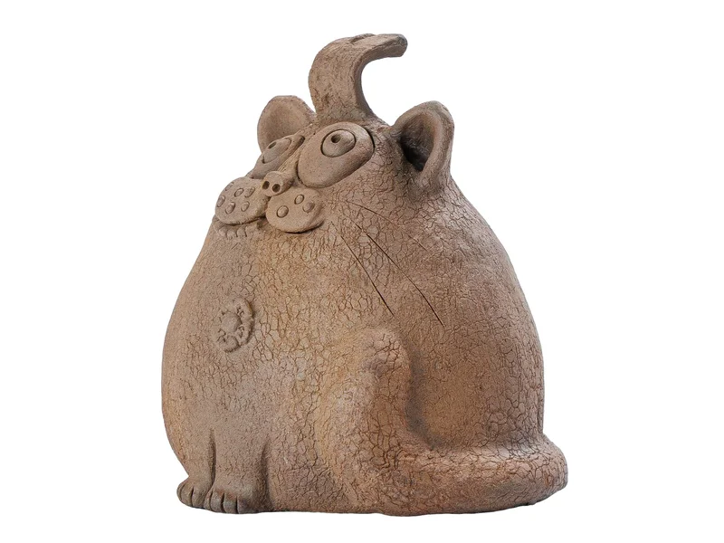 Фигурка "ЧахуКот", керамика Цзяньшуй, мастер Фэн Яо Чэнь - 6