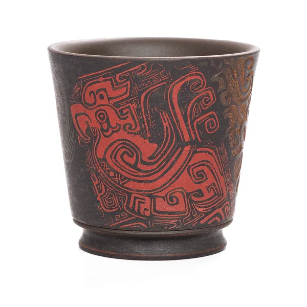 Піала 50 мл "Папуга", цзяньшуйська кераміка, майстер Чень Цімін - 2