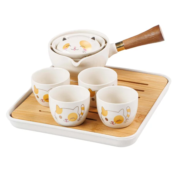 Дорожній набір посуду "Щасливий кіт" - 1