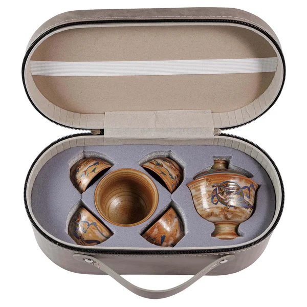 Подарунковий набір посуду ручної роботи для чайної церемонії Олень Довголіття, Китай