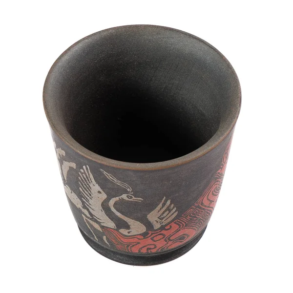 Пиала 50 мл «Мифический журавль», керамика Цзяньшуй, мастер Чэнь Цимин - 4