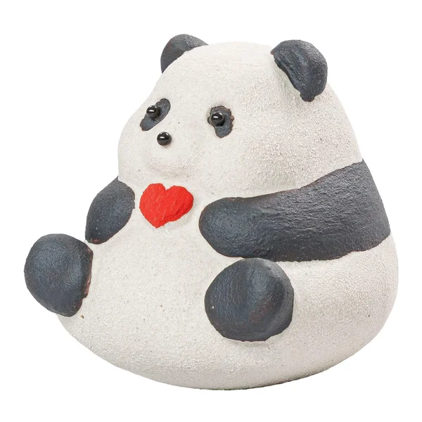 Чайна іграшка "Панда з серцем", ісинська глина - 1