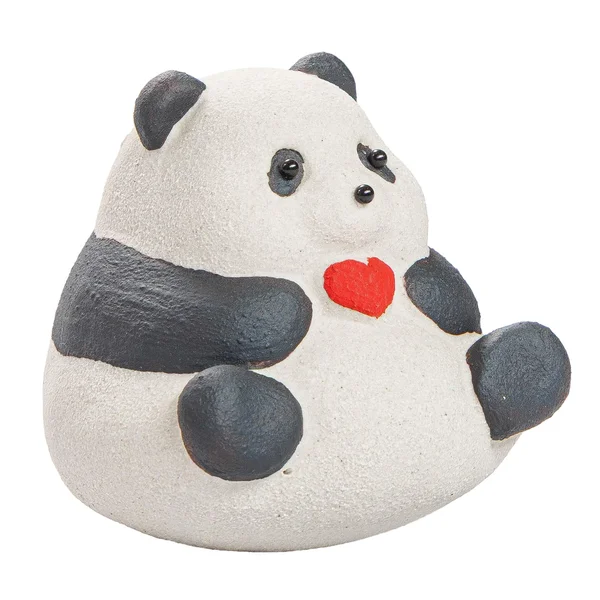 Чайна іграшка "Панда з серцем", ісинська глина - 2