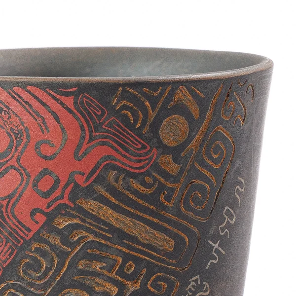 Пиала 50 мл «Мифический журавль», керамика Цзяньшуй, мастер Чэнь Цимин - 9