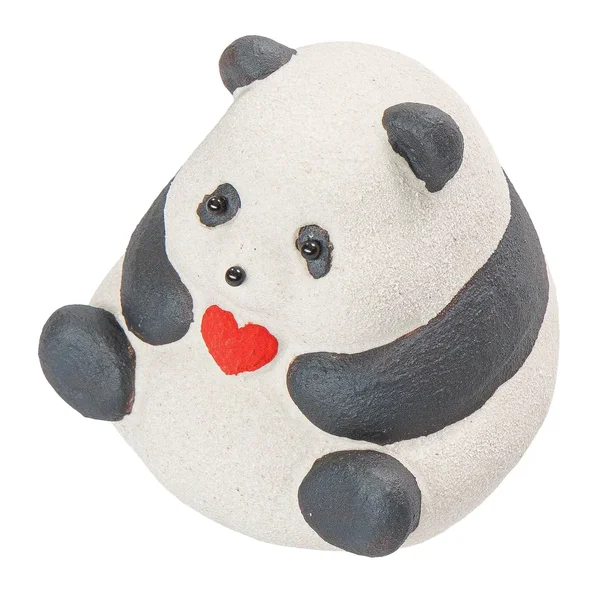 Чайна іграшка "Панда з серцем", ісинська глина - 4