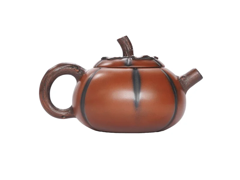 Чайник 190 мл "Тыква. Сдержанный тон", керамика Цзяньшуй, мастер Янь Сяоси - 2