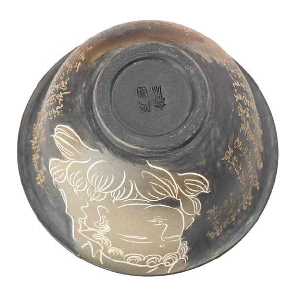 Гайвань 170 мл "Гуань Инь. Сутра Сердца", цзяньшуйская керамика, мастер Чжан Юэлун - 6