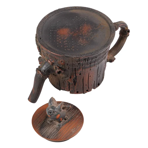 Чайник "Лис на старом пне", цзяньшуйская керамика, мастер Фэн Яо Чэн, 200 мл - 8