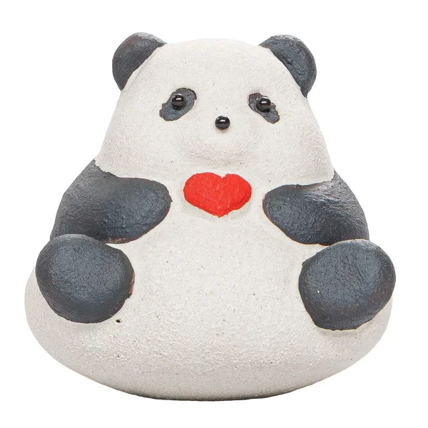 Чайна іграшка "Панда з серцем", ісинська глина - 8