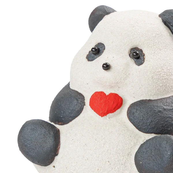 Чайна іграшка "Панда з серцем", ісинська глина - 11