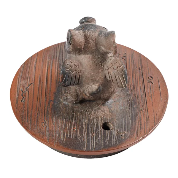 Чайник "Лис на старом пне", цзяньшуйская керамика, мастер Фэн Яо Чэн, 200 мл - 12