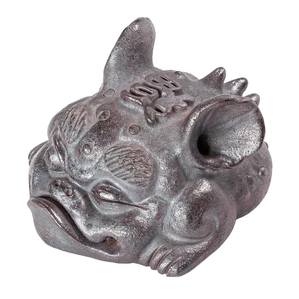 Фигурка "Жаба-дракон" (карбонизированная), цзяньшуйская керамика, мастер Фен Яо Чен - 2