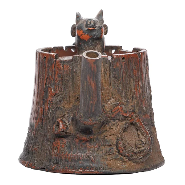 Чайник "Лис на старом пне", цзяньшуйская керамика, мастер Фэн Яо Чэн, 200 мл - 14