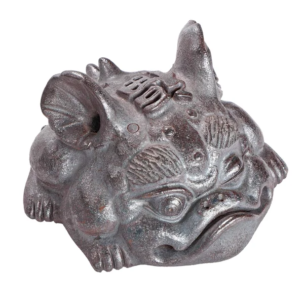 Фигурка "Жаба-дракон" (карбонизированная), цзяньшуйская керамика, мастер Фен Яо Чен - 4