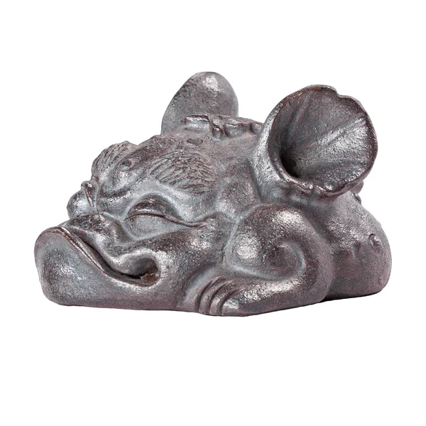 Фигурка "Жаба-дракон" (карбонизированная), цзяньшуйская керамика, мастер Фен Яо Чен - 6