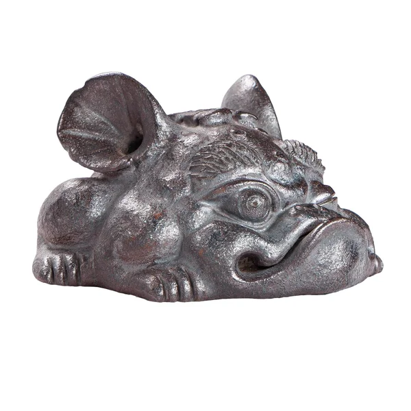 Фигурка "Жаба-дракон" (карбонизированная), цзяньшуйская керамика, мастер Фен Яо Чен - 7