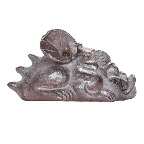 Фигурка "Жаба-дракон" (карбонизированная), цзяньшуйская керамика, мастер Фен Яо Чен - 9