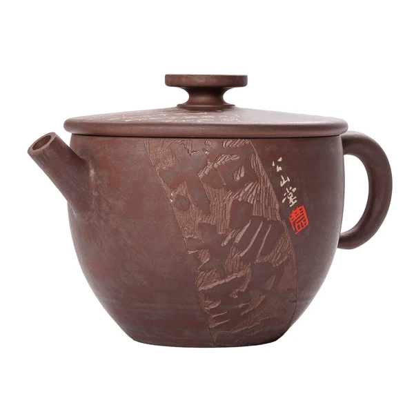 Чайник 180 мл "Горная Сутра", цзяньшуйская керамика, мастер Нун Бинцзе - 3