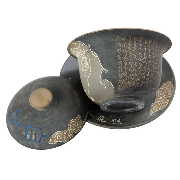 Гайвань 170 мл "Бодхисаттва. Сутра Сердца", цзяньшуйская керамика, мастер Чжан Юэлун - 6