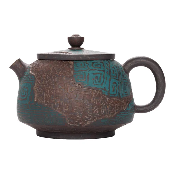 Чайник 230 мл "Бірюзовий Таоте", цзяньшуйська кераміка, майстер Нун Бінцзе - 1