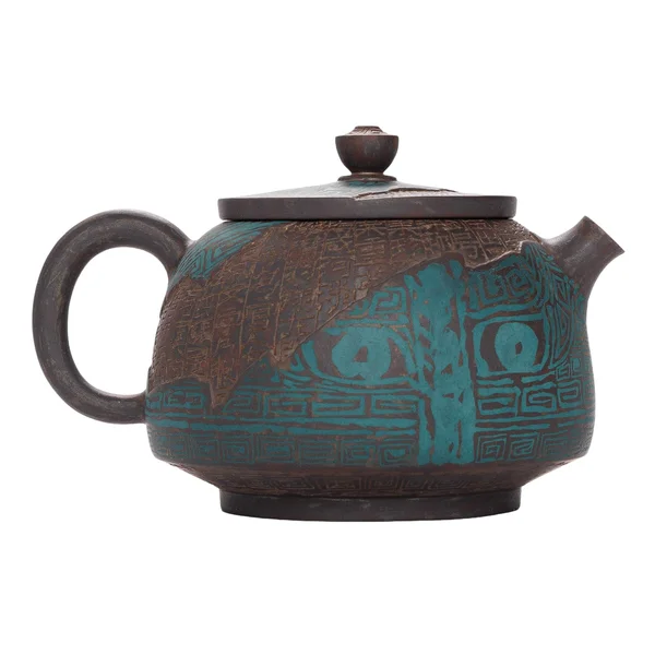 Чайник 230 мл "Бірюзовий Таоте", цзяньшуйська кераміка, майстер Нун Бінцзе - 2