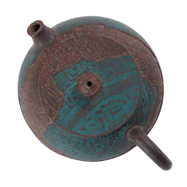 Чайник 230 мл "Бірюзовий Таоте", цзяньшуйська кераміка, майстер Нун Бінцзе - 6