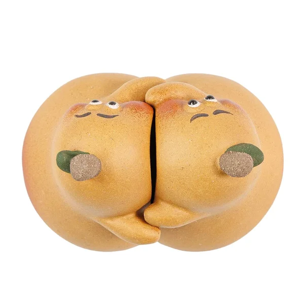 Фигурки "Неразлучные груши", парная композиция из исинской глины - 4