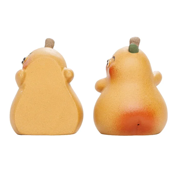 Фигурки "Неразлучные груши", парная композиция из исинской глины - 7