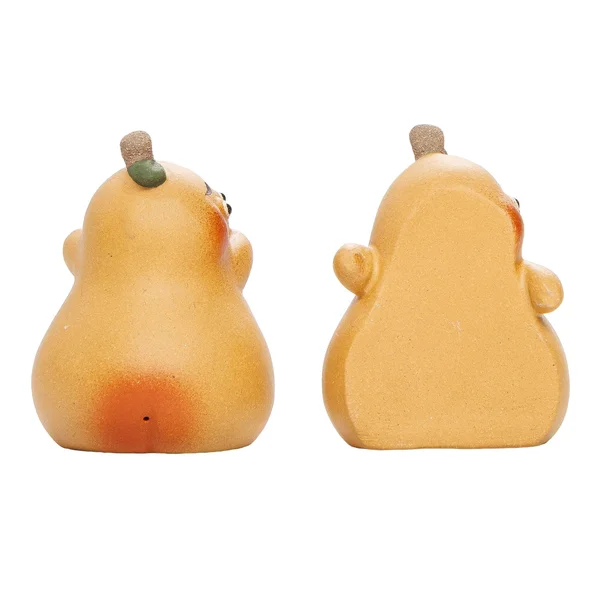 Фигурки "Неразлучные груши", парная композиция из исинской глины - 8