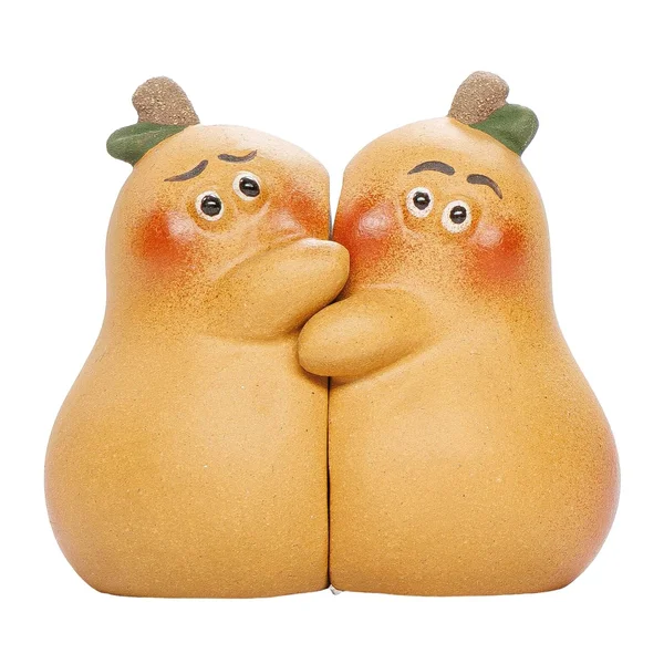 Фігурки "Нерозлучні груші", парна композиція з ісінської глини