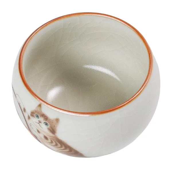 Піала 60 мл "Кіт і хурма", кераміка жуяо, шовкографія - 2