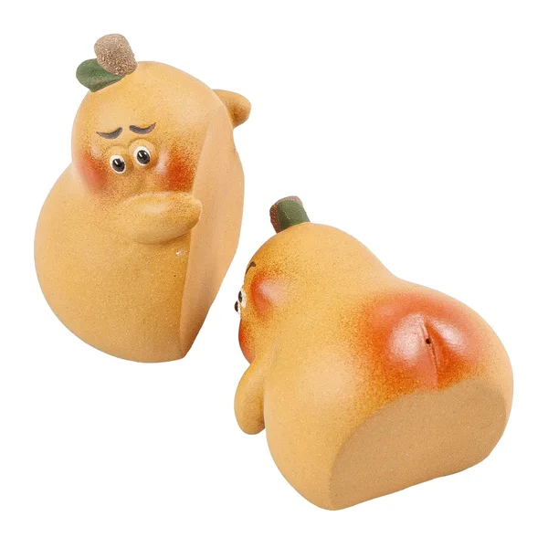 Фигурки "Неразлучные груши", парная композиция из исинской глины - 10