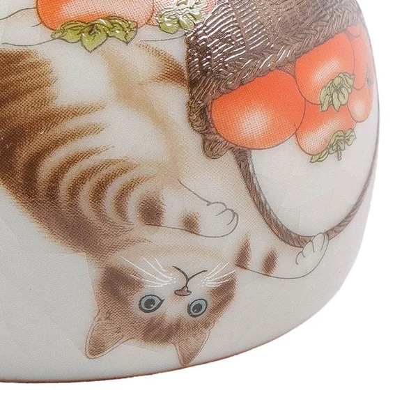 Піала 60 мл "Кіт і хурма", кераміка жуяо, шовкографія - 8