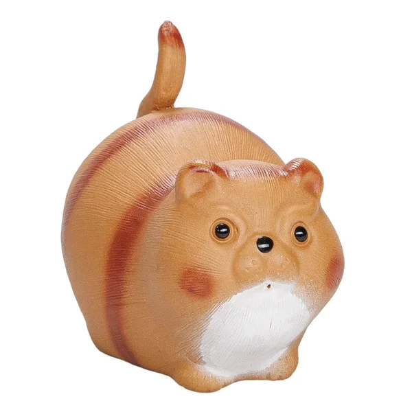 Фігурка "Рудий кіт", ісинська глина - 2