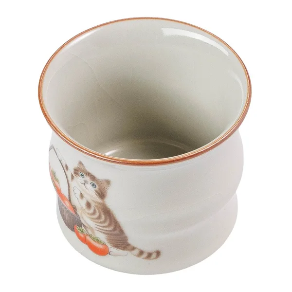 Піала 110 мл "Кіт і хурма", кераміка жуяо, шовкографія - 2