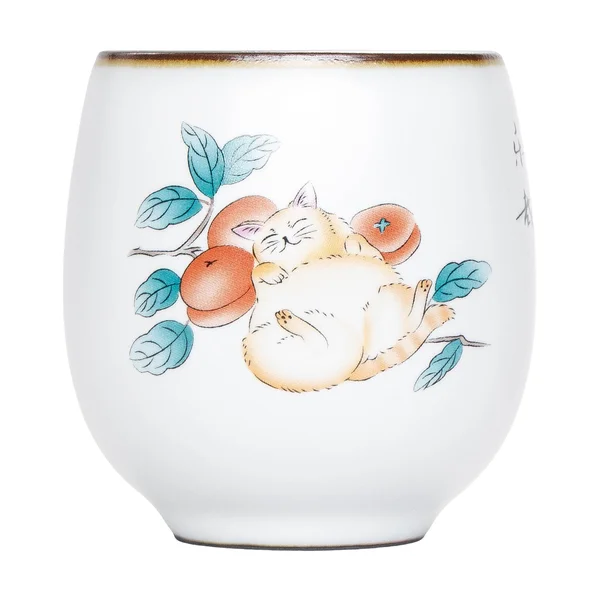 Пиала "Котик с персиками", 100 мл - 1