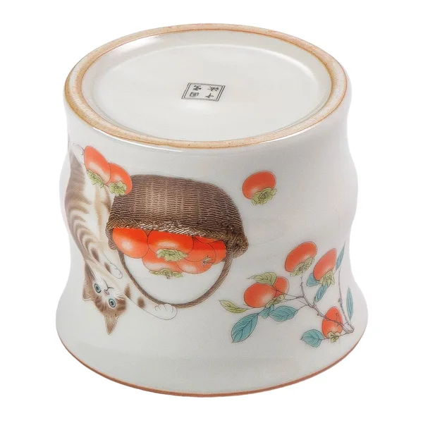 Піала 110 мл "Кіт і хурма", кераміка жуяо, шовкографія - 6