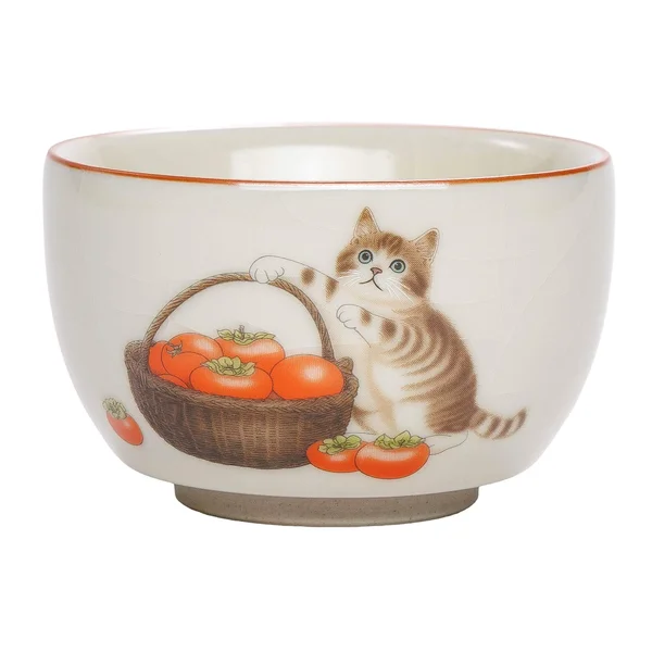 Піала 130 мл "Кіт і хурма", кераміка жуяо, шовкографія - 2