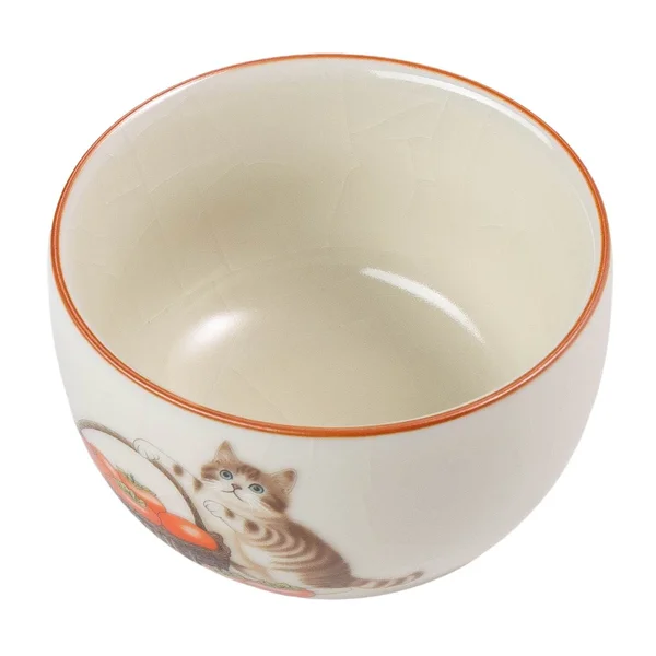 Піала 130 мл "Кіт і хурма", кераміка жуяо, шовкографія - 3