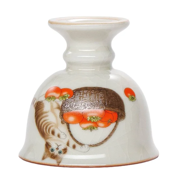 Піала 100 мл "Кіт і хурма", кераміка жуяо, шовкографія - 7