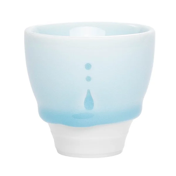 Пиала 70 мл, фарфор, голубой селадон - 4