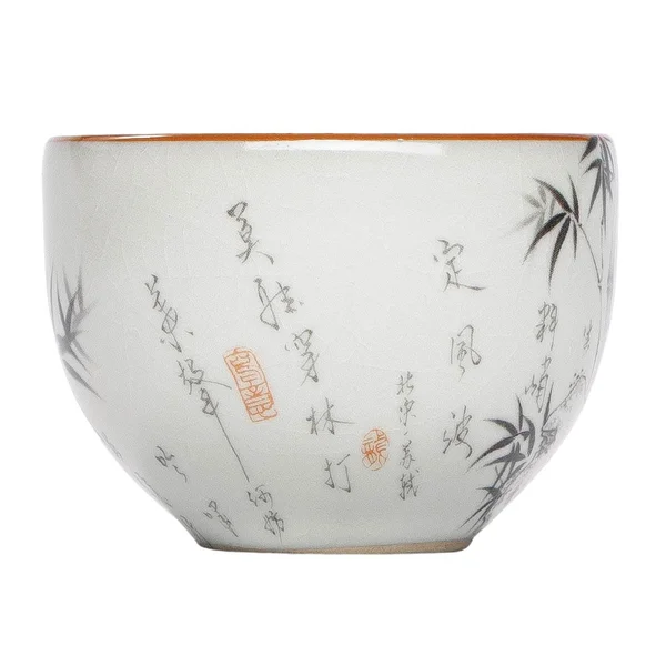 Пиала 60 мл "Чернильный бамбук", керамика жуяо - 3